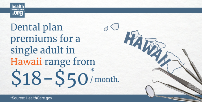 Hawaii dental insurance premiums