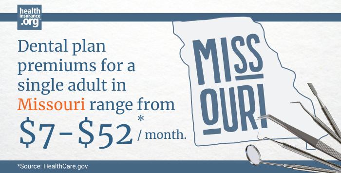 Missouri dental insurance premiums