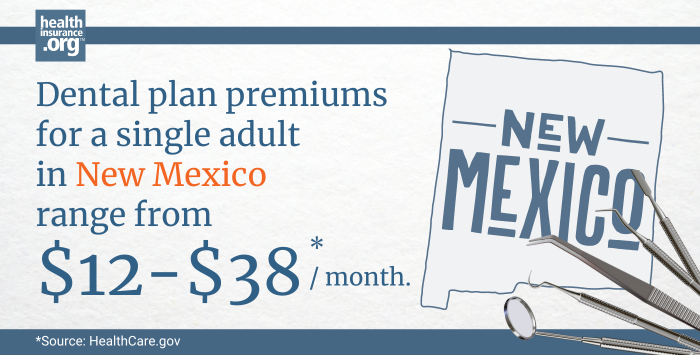 New Mexico dental insurance premiums