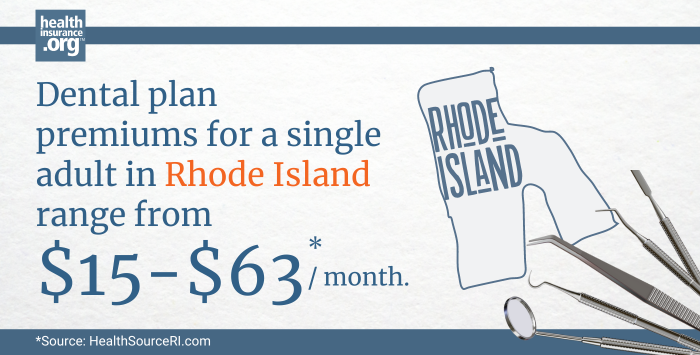 Rhode Island dental insurance premiums