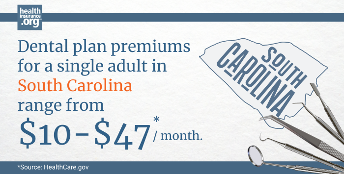 South Carolina dental insurance premiums