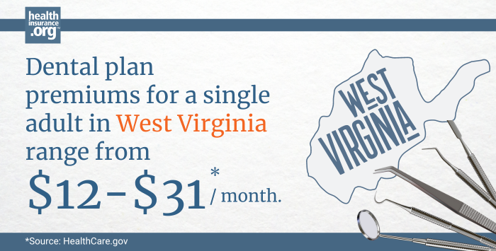 West Virginia dental insurance premiums