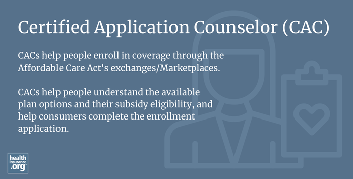 infographic regarding certified application counselors