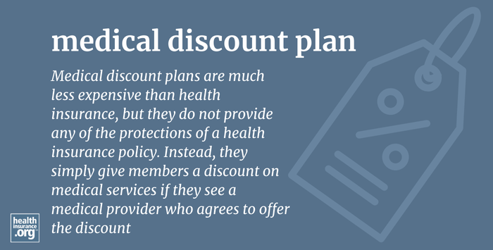 Infographic regarding medical discount plans