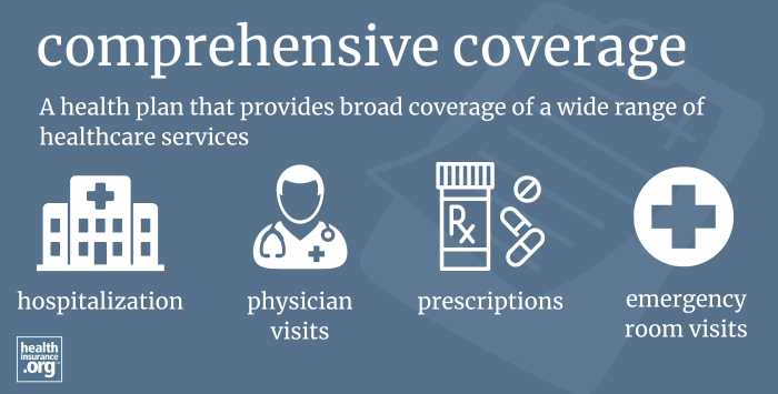 Infographic regarding comprehensive coverage