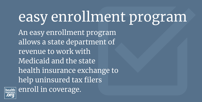 infographic regarding easy enrollment program